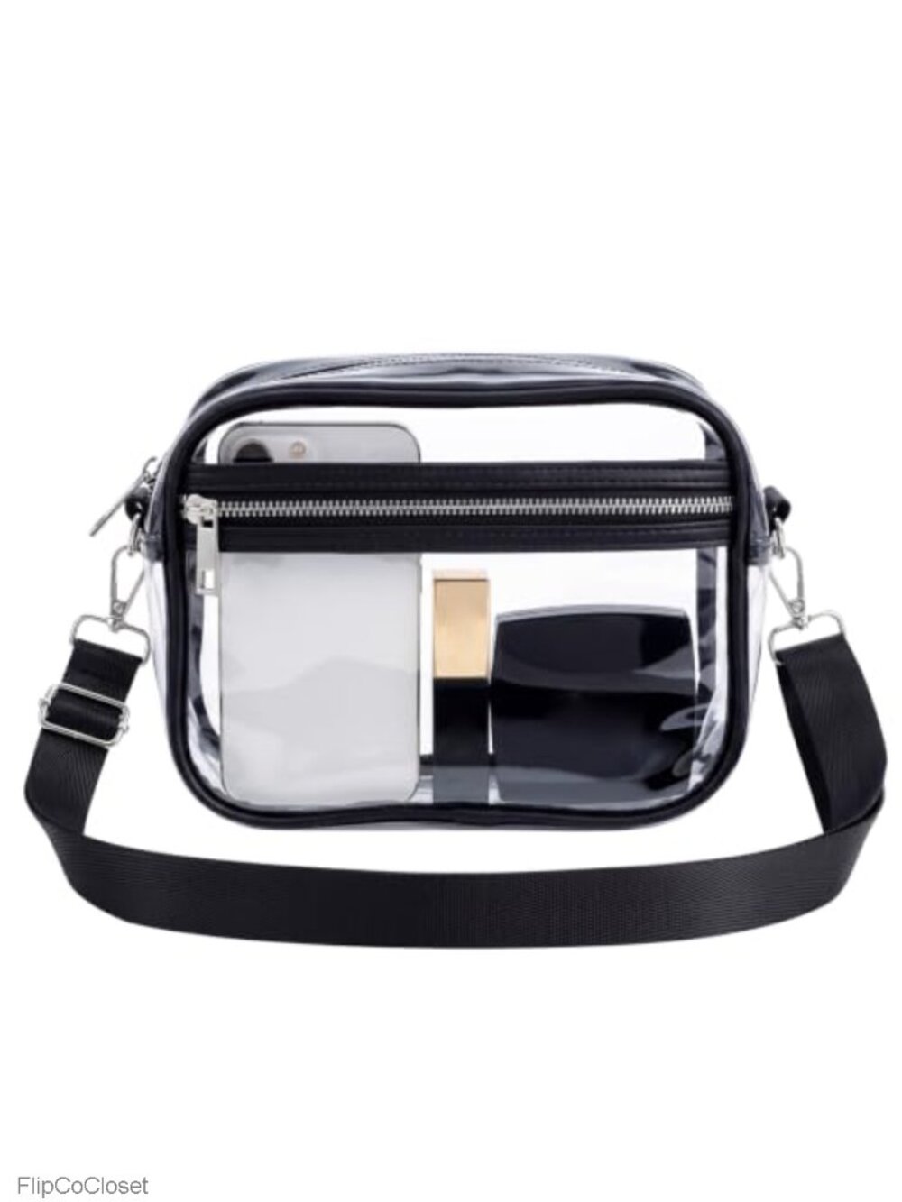 Clear Crossbody Bag Stadium Approved PVC Waterproof Messenger